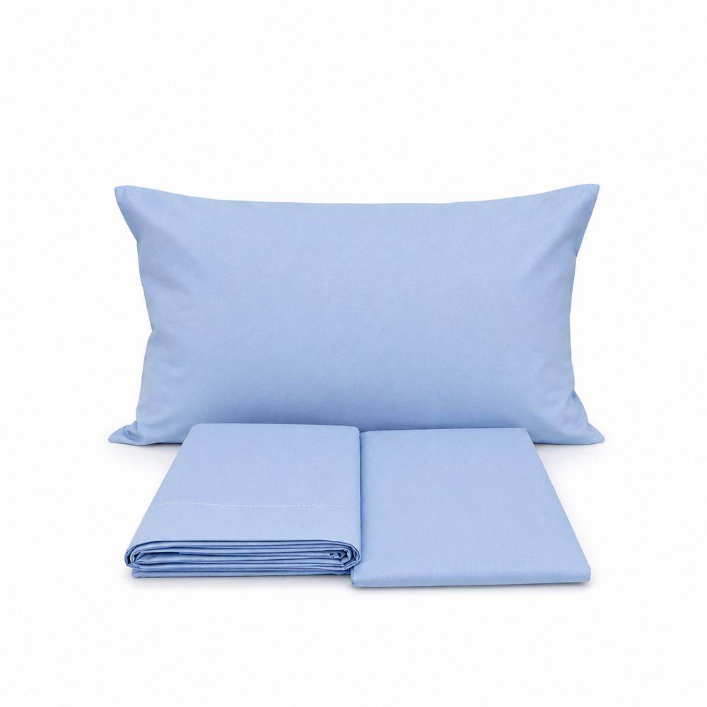 Completo Lenzuola lettino Azzurro
