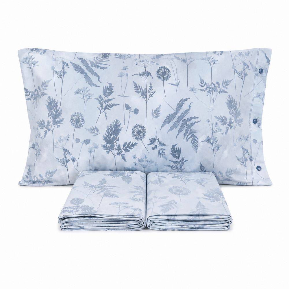 Completo Lenzuola Soffione Azzurro Piazza e mezzo