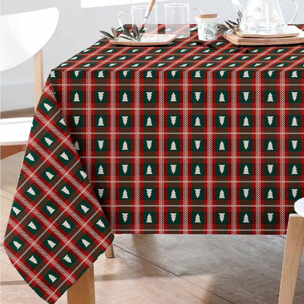 Tovaglia in scatola regalo Gretel Pinetti rossi e verdi 140 x 180