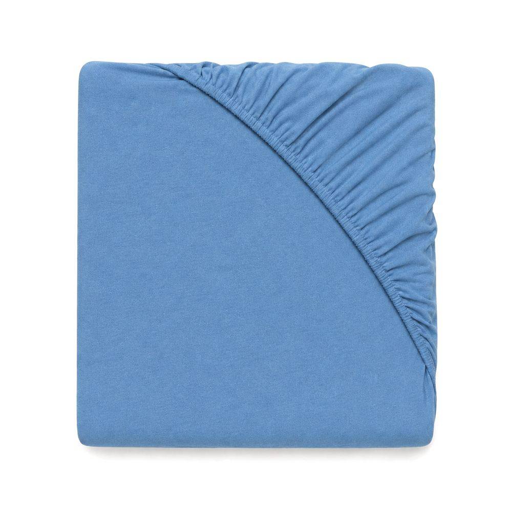 Lenzuolo sotto con angoli Harmony Jersey Azzurro Singolo