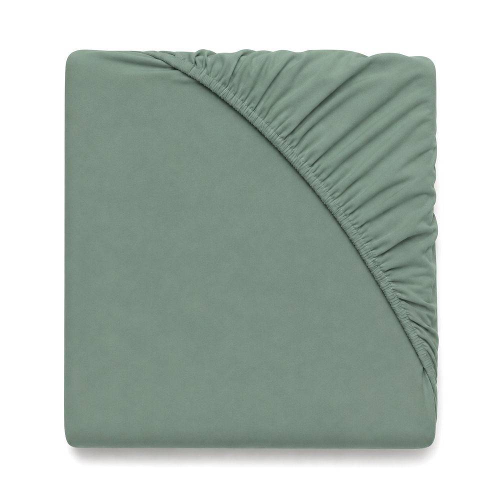 Lenzuolo sotto con angoli Harmony Jersey Salvia Piazza e mezzo