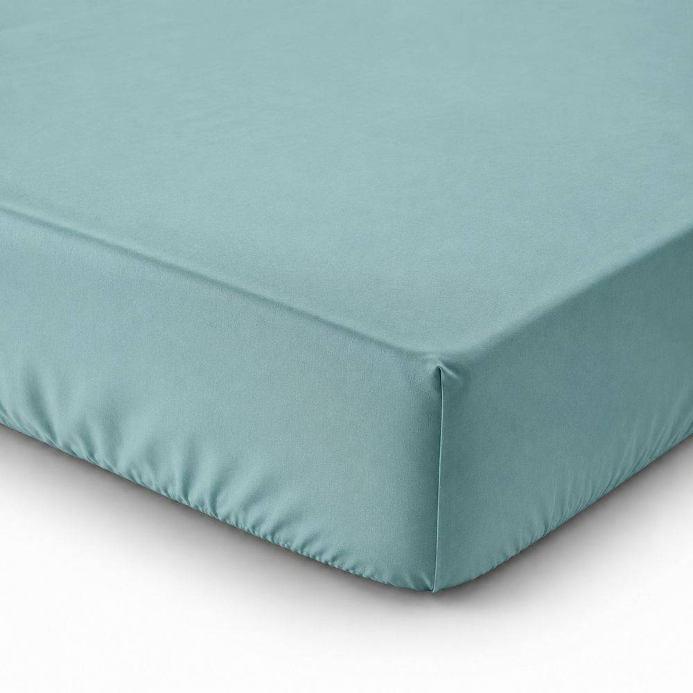 Lenzuolo sotto tutto elastico Percalle Verde Piazza e mezzo