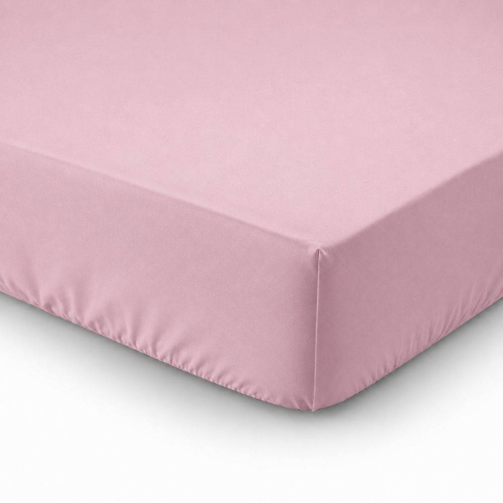 Lenzuolo sotto tutto elastico Percalle Rosa Piazza e mezza