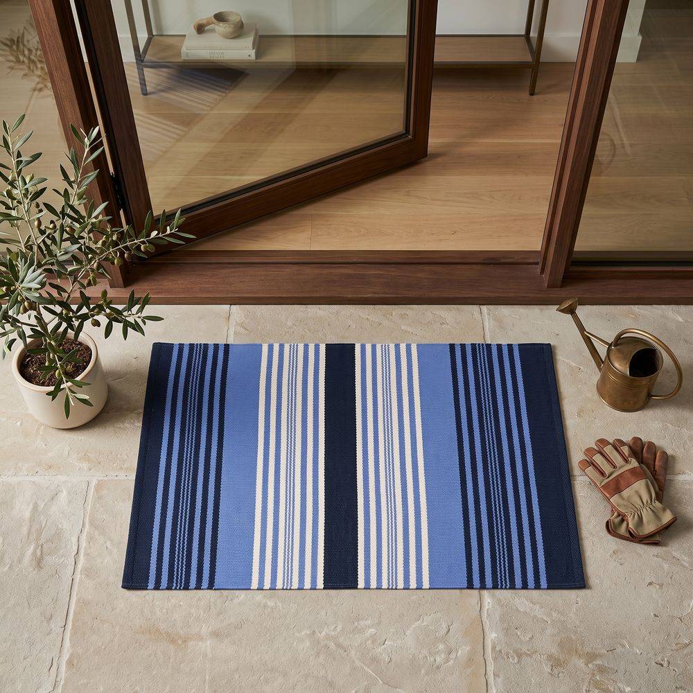 Tappeto antiscivolo Delfi cordura Blu 50x80