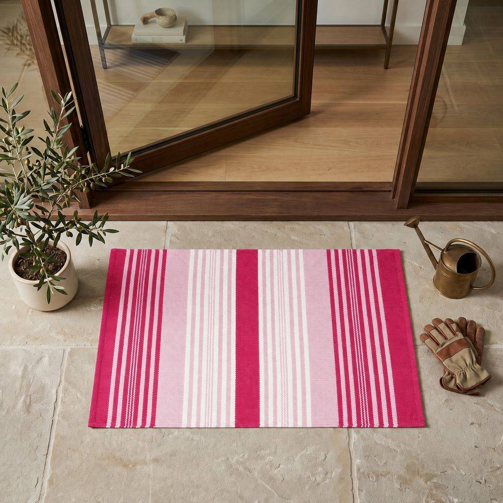 Tappeto antiscivolo Delfi cordura Rosa 50x80