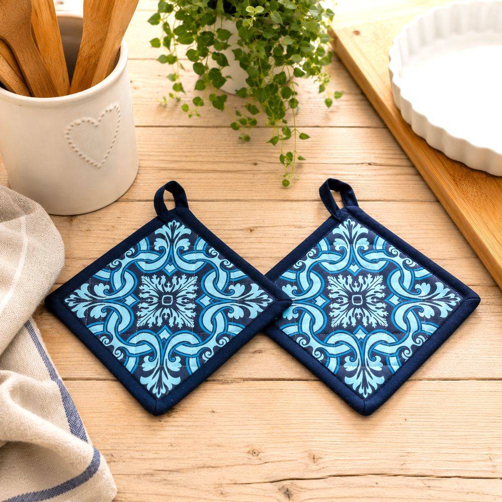 Coppia presine Ornella Maioliche Blu