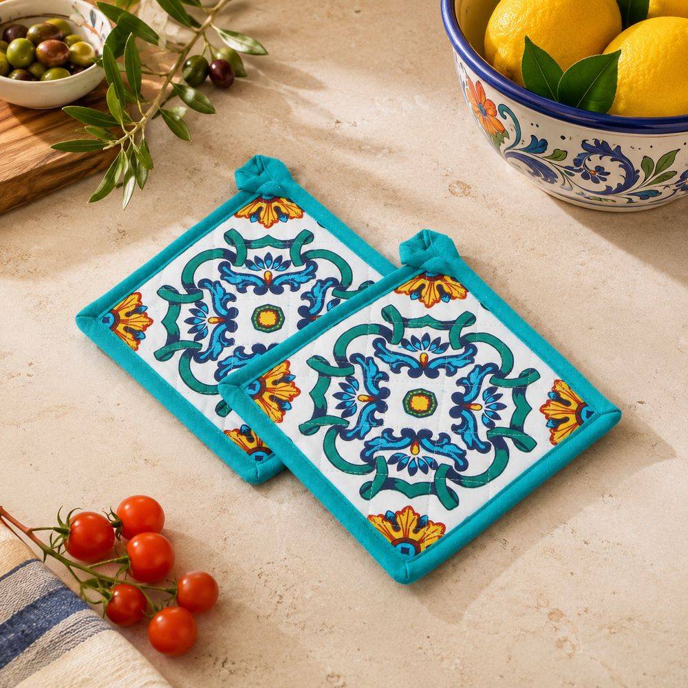 Coppia presine Ornella Maioliche Turchese