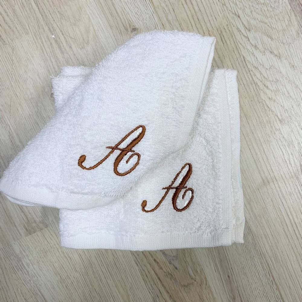 Set 4 lavette Flan fiocco bianco