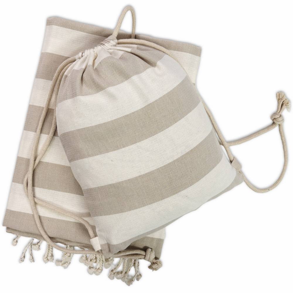 Telo Mare + Sacca Fouta Versilia Beige