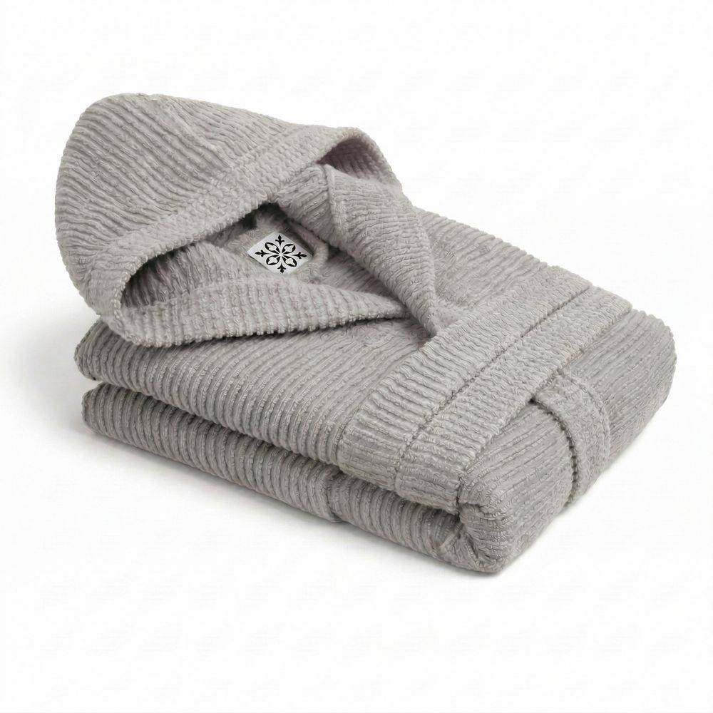 Accappatoio Con Cappuccio in Spugna Boutique Perla