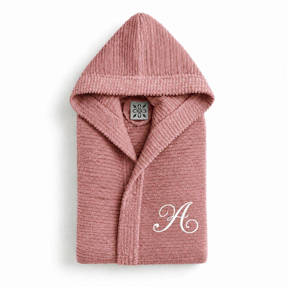 Accappatoio Con Cappuccio in Spugna Boutique Rosa