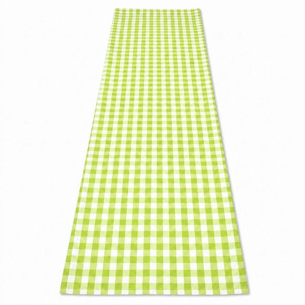 Runner su misura Indanthreen Quadretto Verde Lime