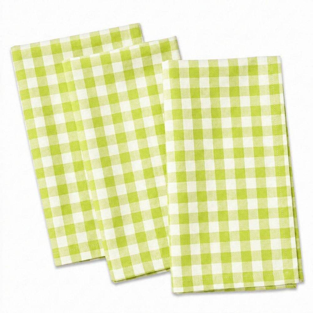 Tovagliolo su misura Indanthreen Quadretto Verde Lime