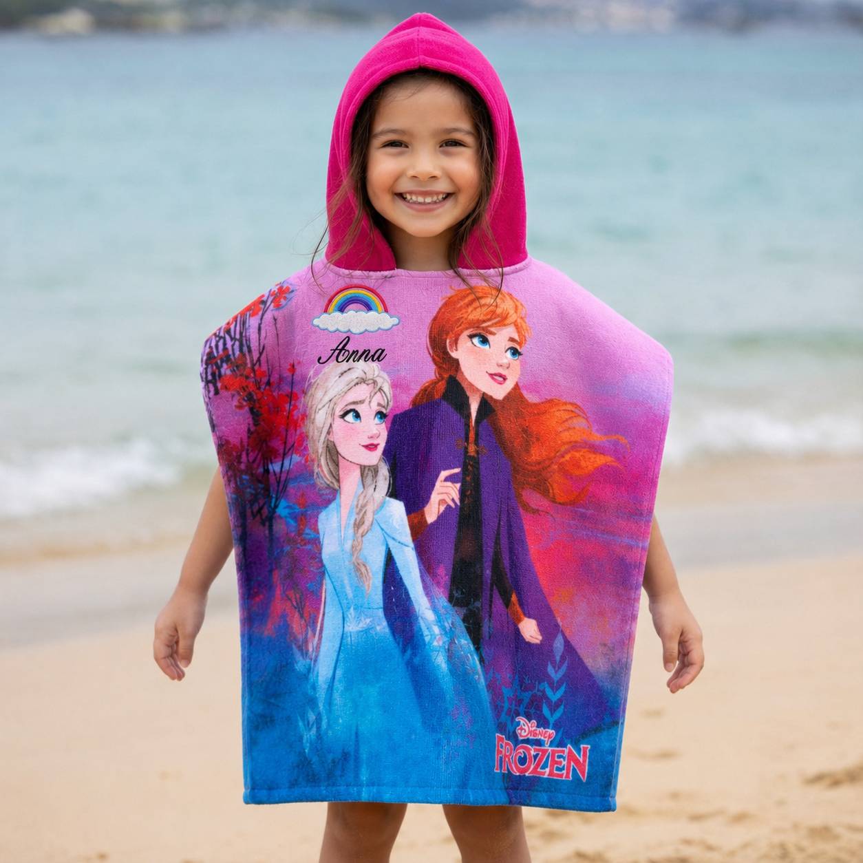 Poncho-Telo Mare Disney Frozen