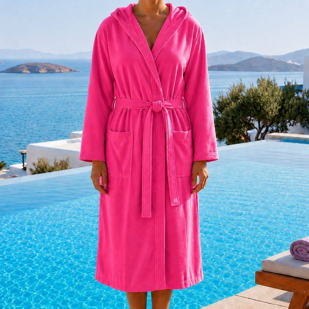 Accappatoio in Microfibra Fuxia
