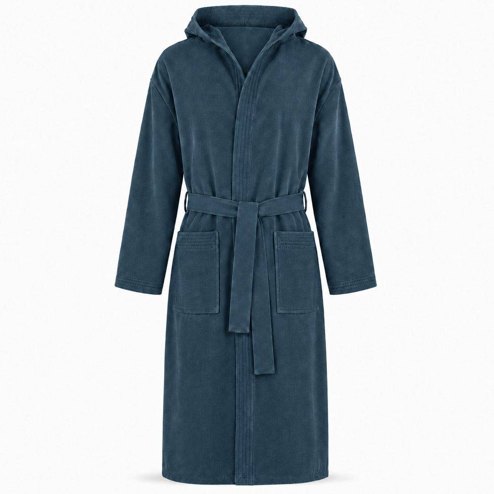 Accappatoio in Microfibra Blu Navy
