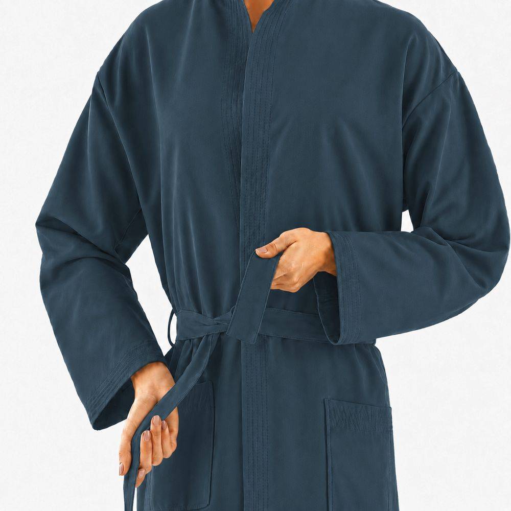 Accappatoio in Microfibra Blu Navy