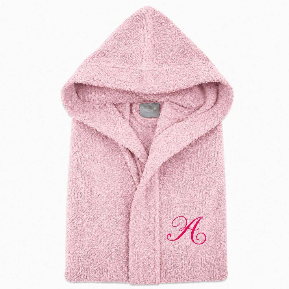 Accappatoio con cappuccio chicco di riso Rosa
