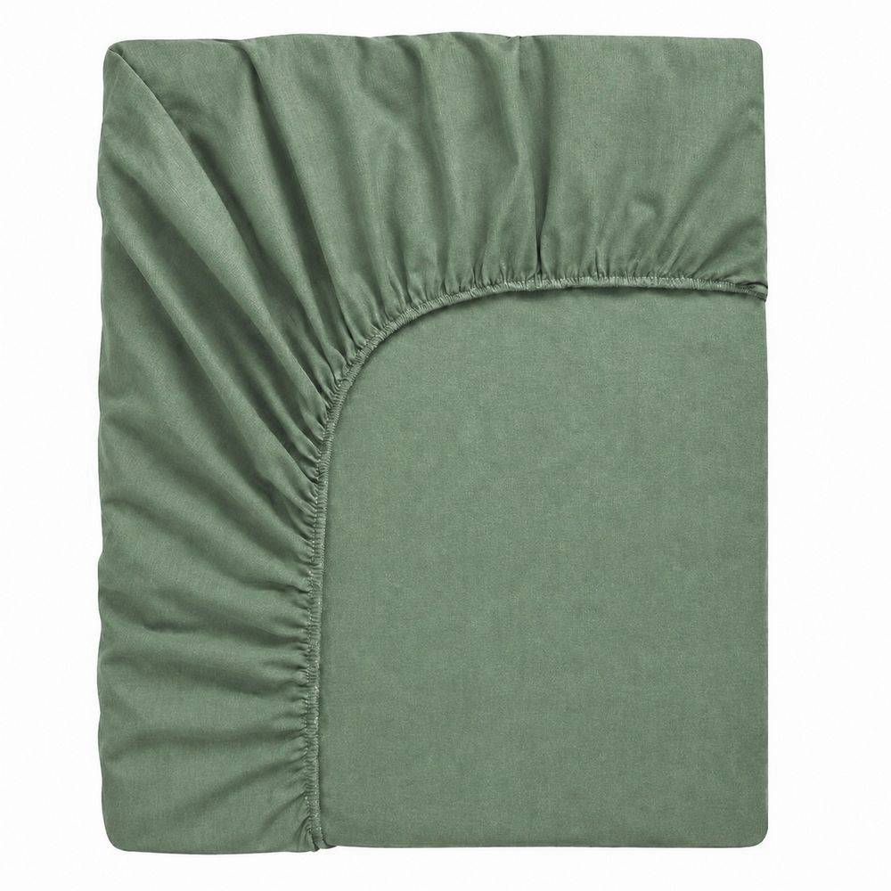 Lenzuolo sotto con angoli Jersey Verde Piazza e mezzo