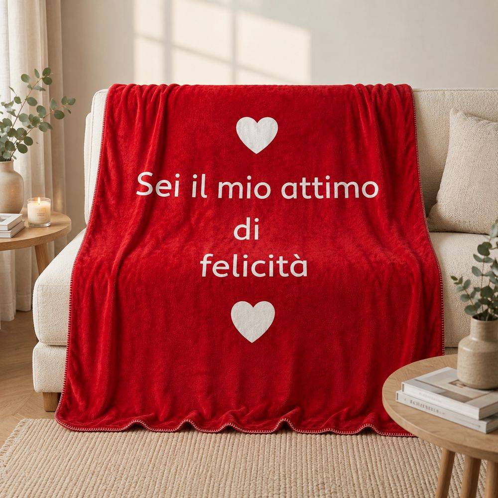 Plaid Sei il mio attimo di Felicità 130 x 160
