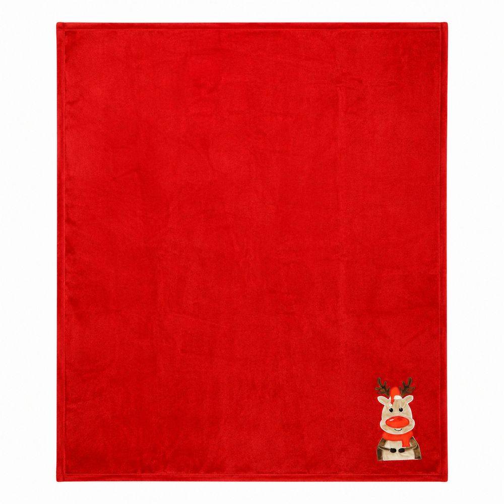 Plaid Cervo ricamato 130 x 160