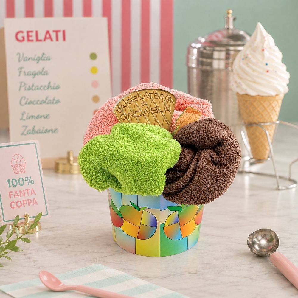Coppa Spugna 3 pezzi – Fragola, Pistacchio & Cioccolato