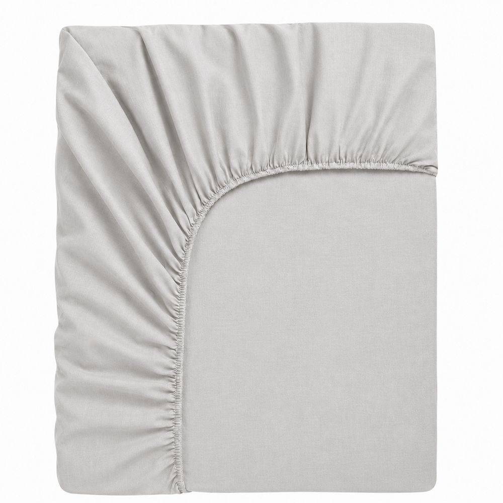 Lenzuolo sotto con angoli elastici Grigio Chiaro Matrimoniale King size