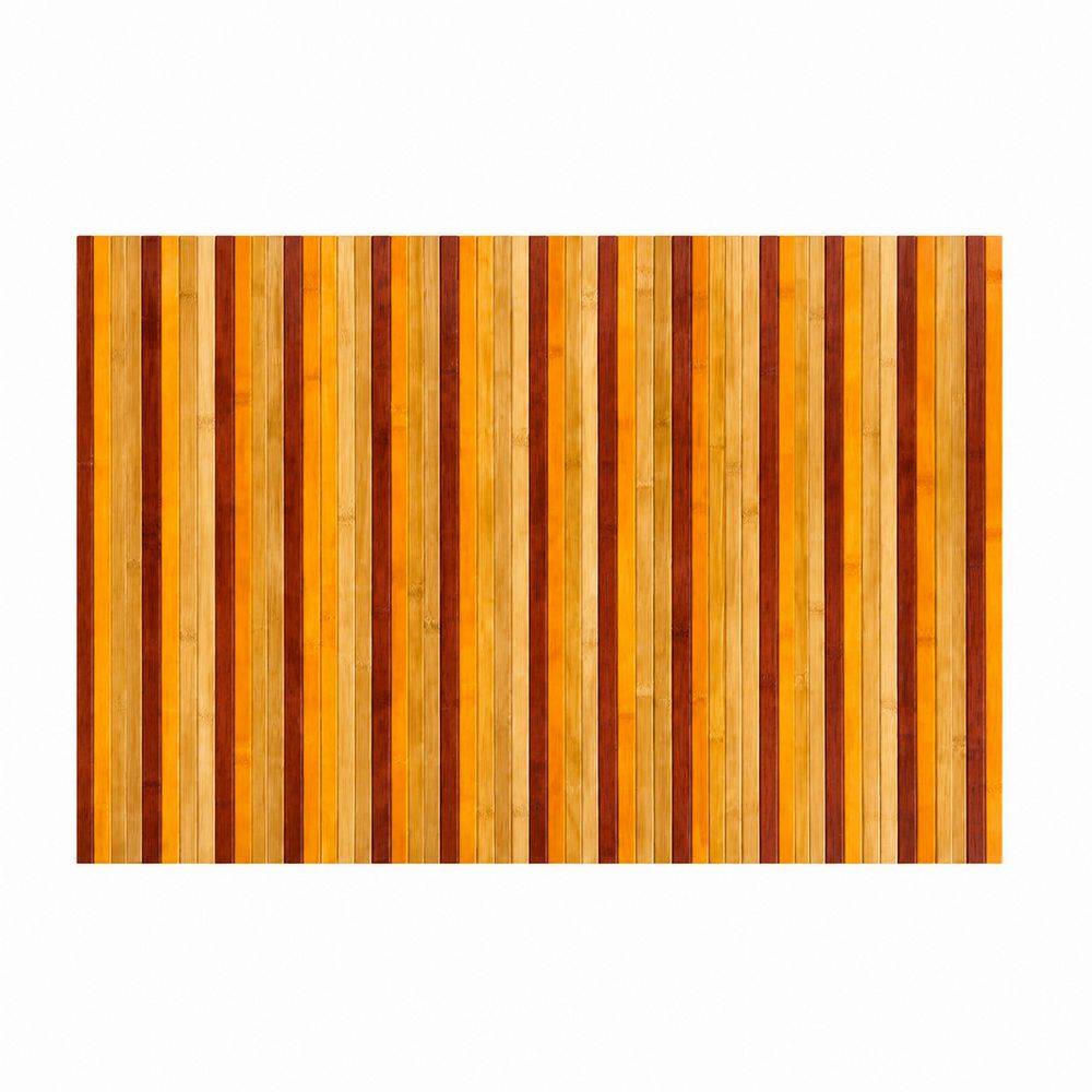 Tappeto in Bamboo Degradè Naturale 50 x 70 cm