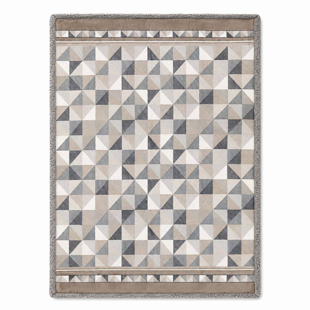 Plaid Sherpa Geometrie 130 x 160