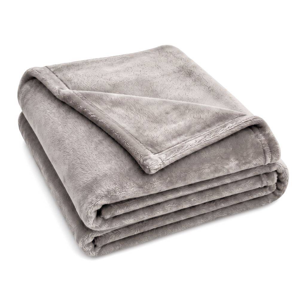 Plaid Maurice Grigio Chiaro Singolo 160 x 210
