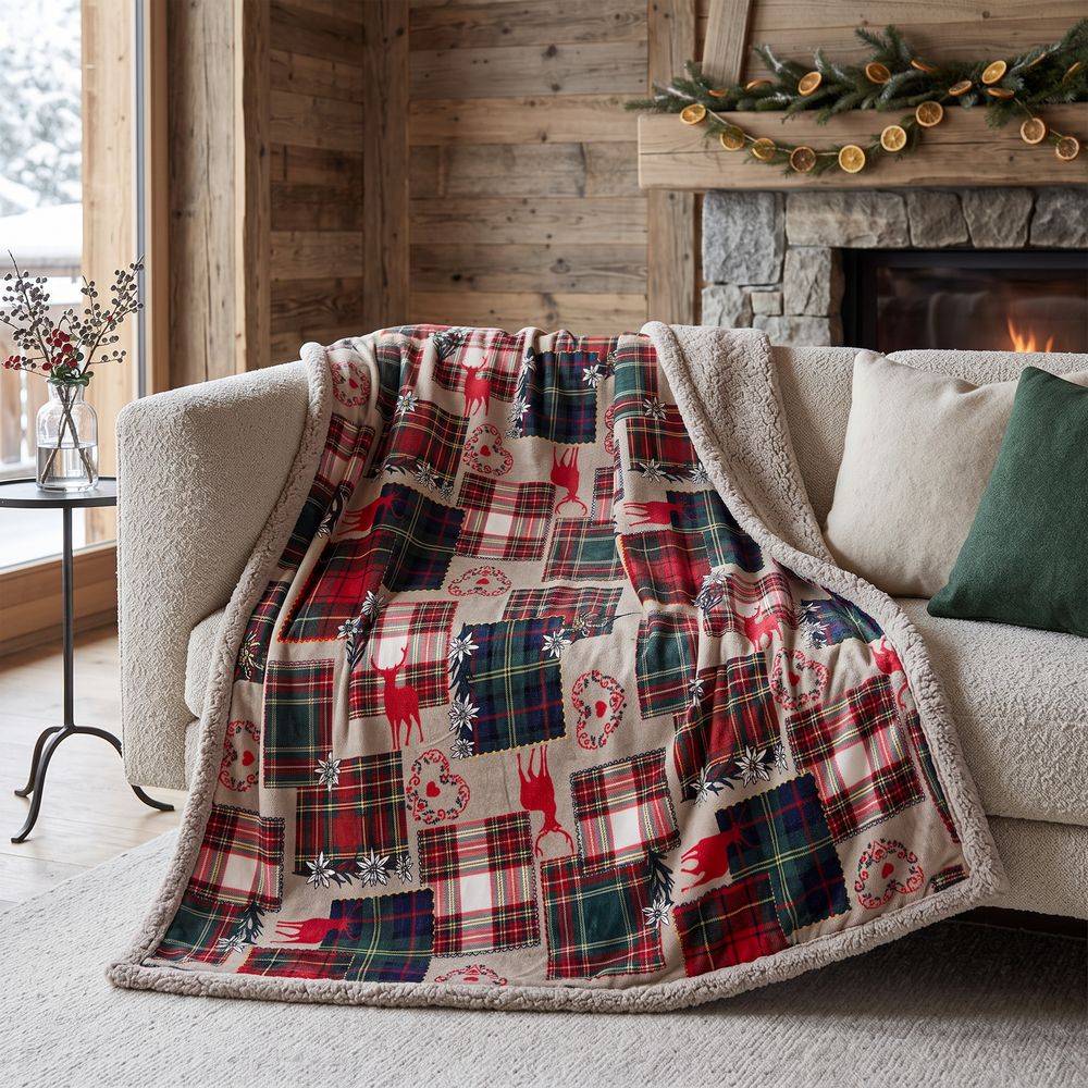 Plaid Sherpa Zermatt 130 x 160