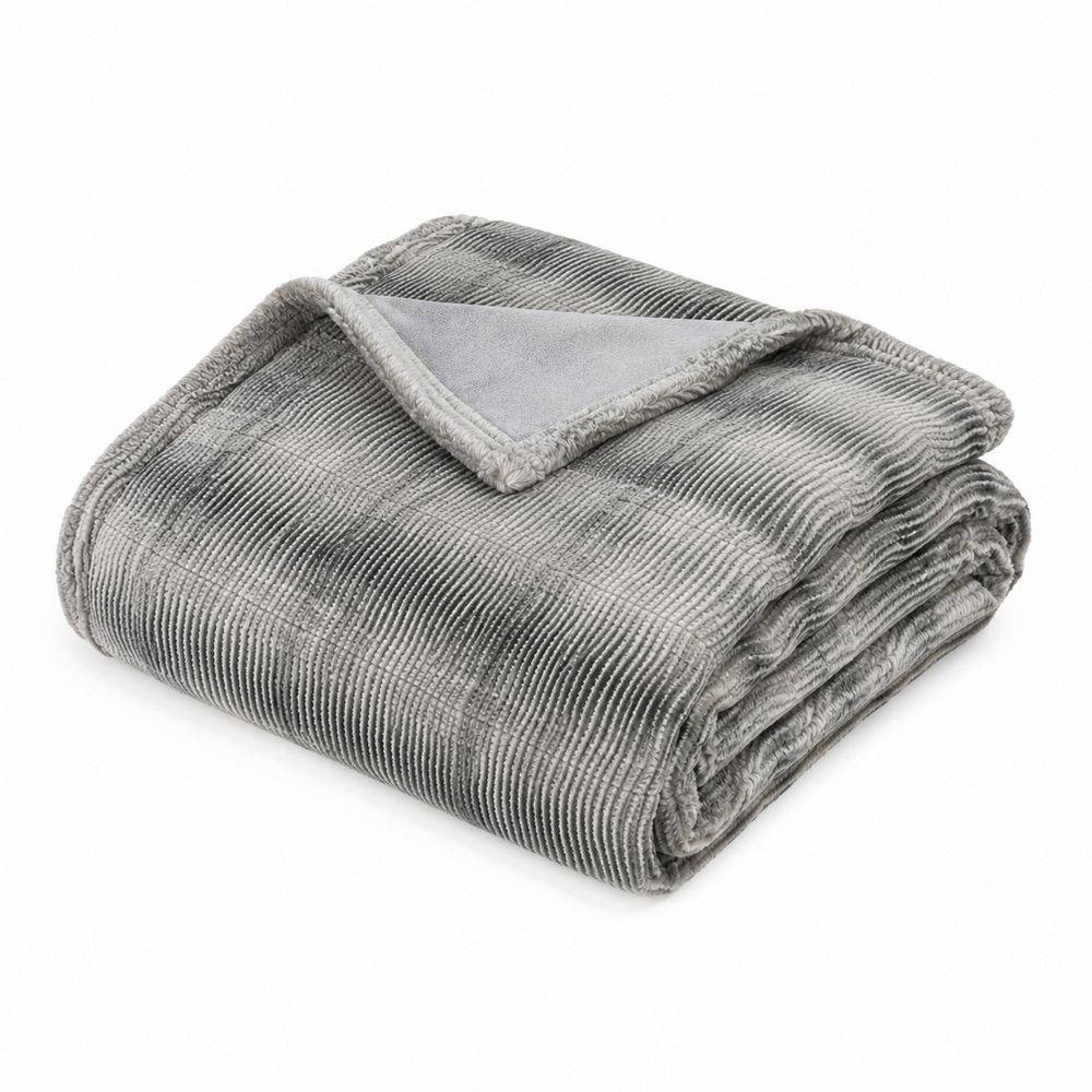Plaid Rabbit pelliccia ecologica grigia 130 x 160