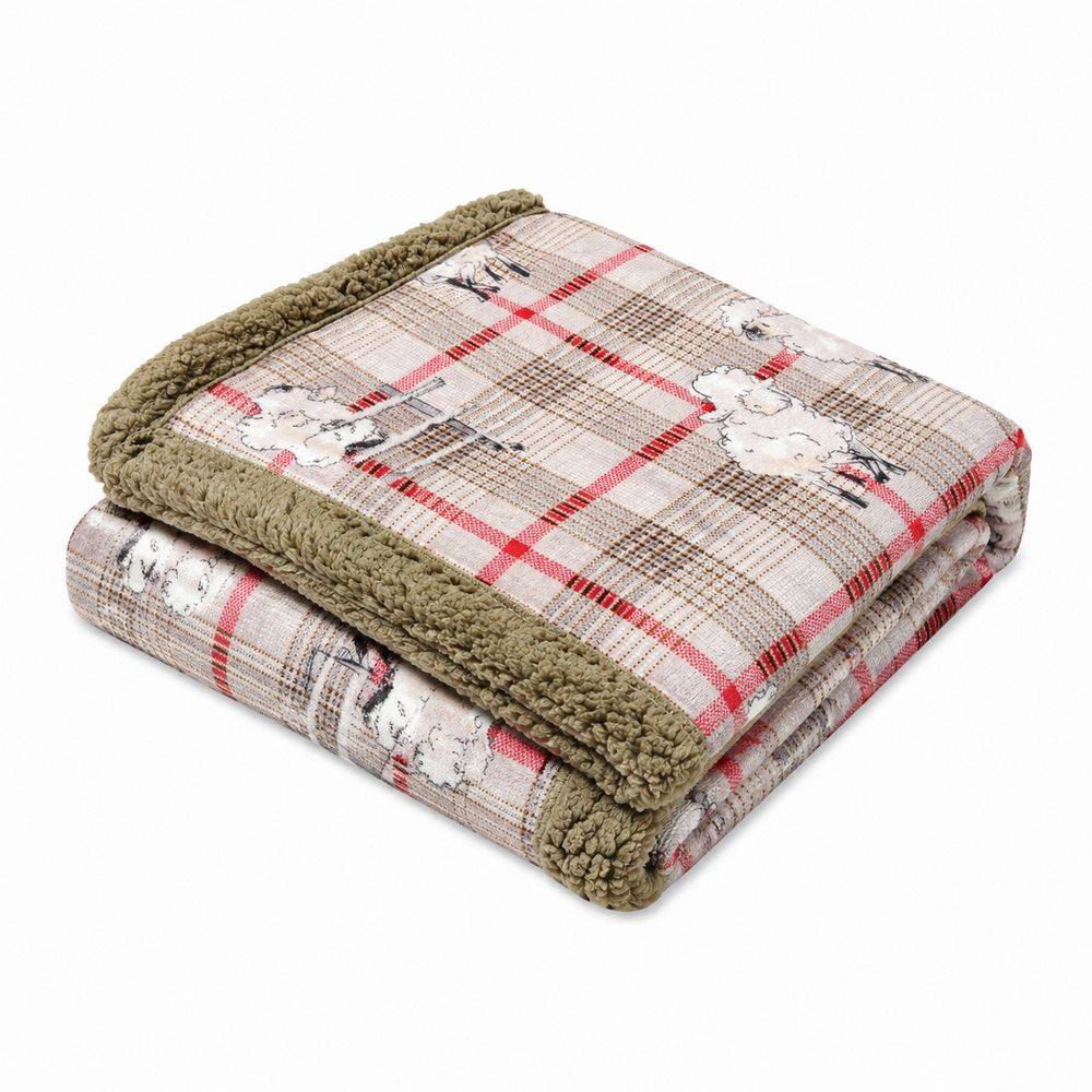 Plaid Sherpa Woods Pecorelle dolly 130 x 160