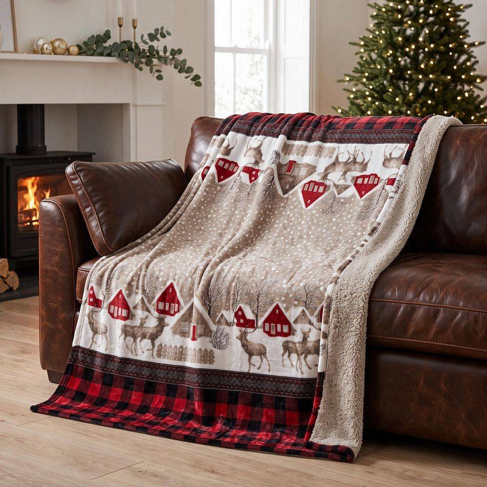 Plaid Sherpa Chalet 130 x 160