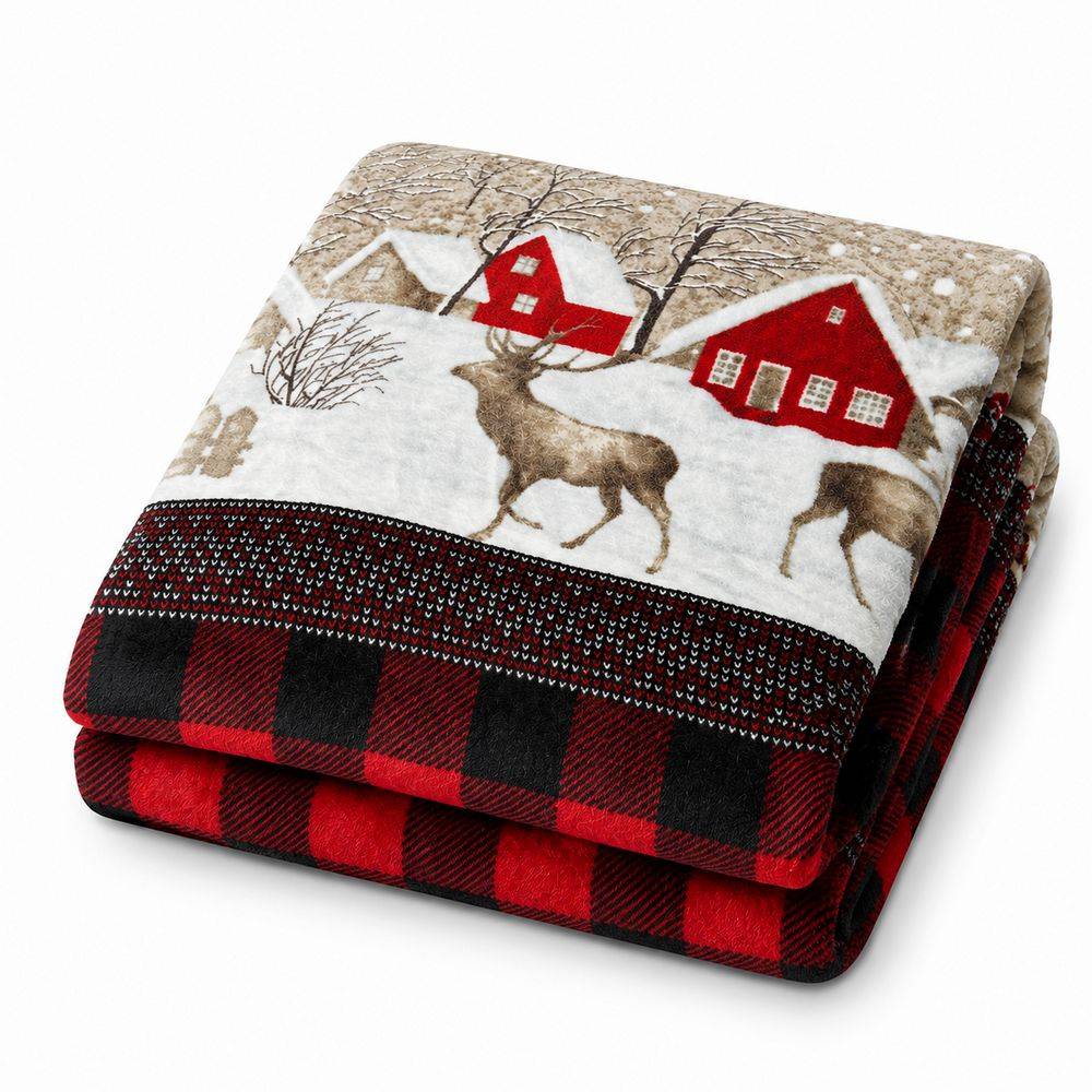 Plaid Sherpa Chalet 130 x 160