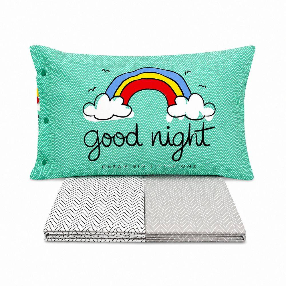 Completo Lenzuola Good night arcobaleno Singolo