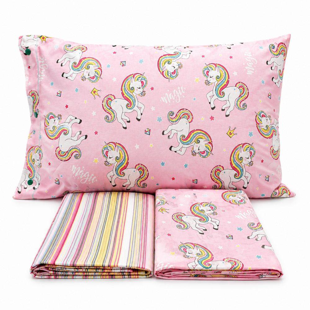 Completo Lenzuola Unicorno Singolo