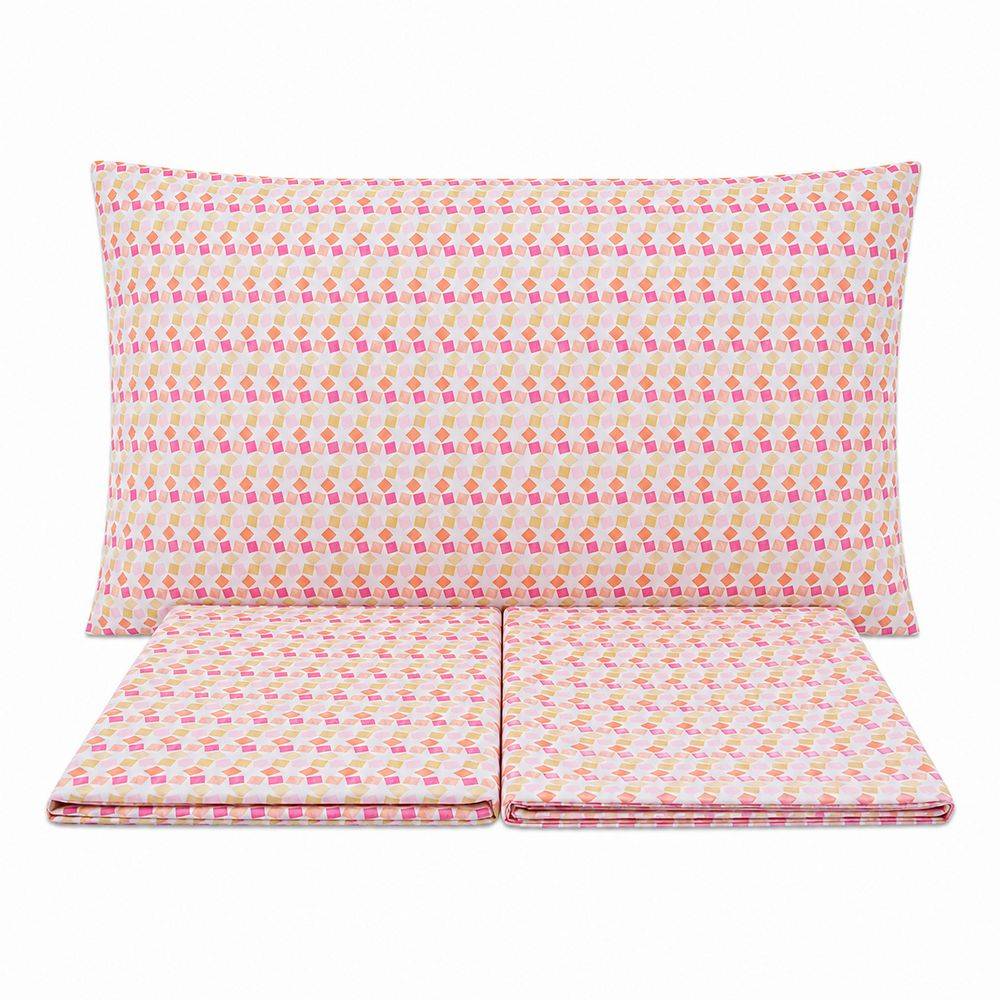 Completo Lenzuola Caleffi Smart Fuxia Matrimoniale