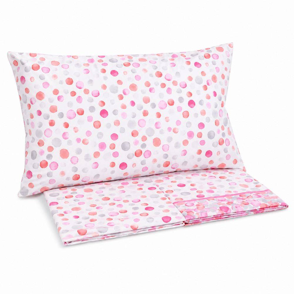 Completo Lenzuola Switch Dots Rosa Matrimoniale