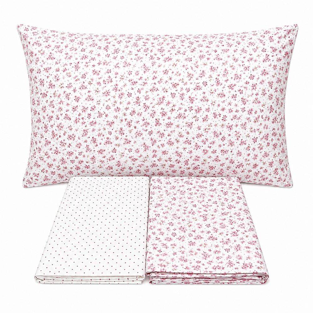 Completo Lenzuola Violette Rosa singolo