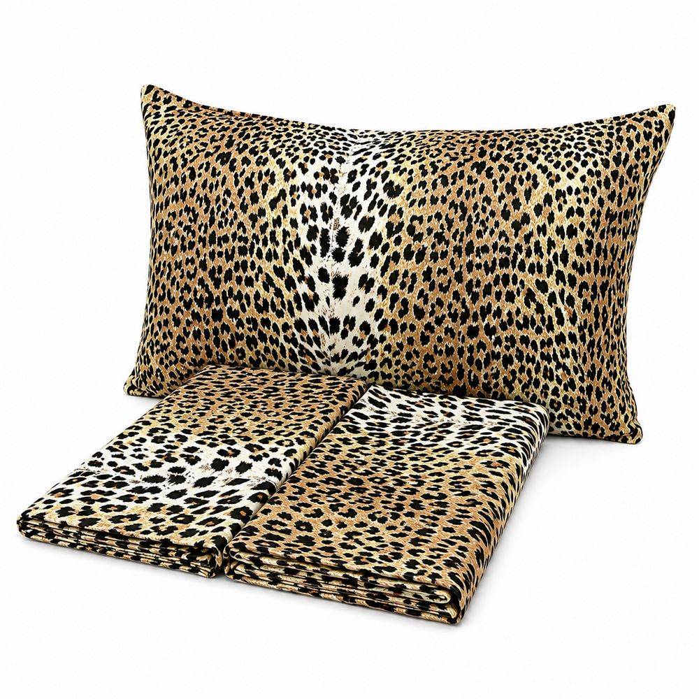 Completo Lenzuola Animalie Leopardato matrimoniale