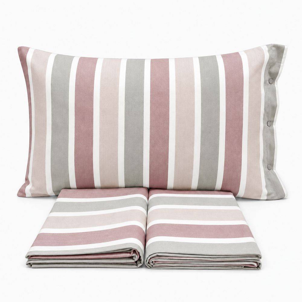 Completo Lenzuola Portofino Rosa Singolo