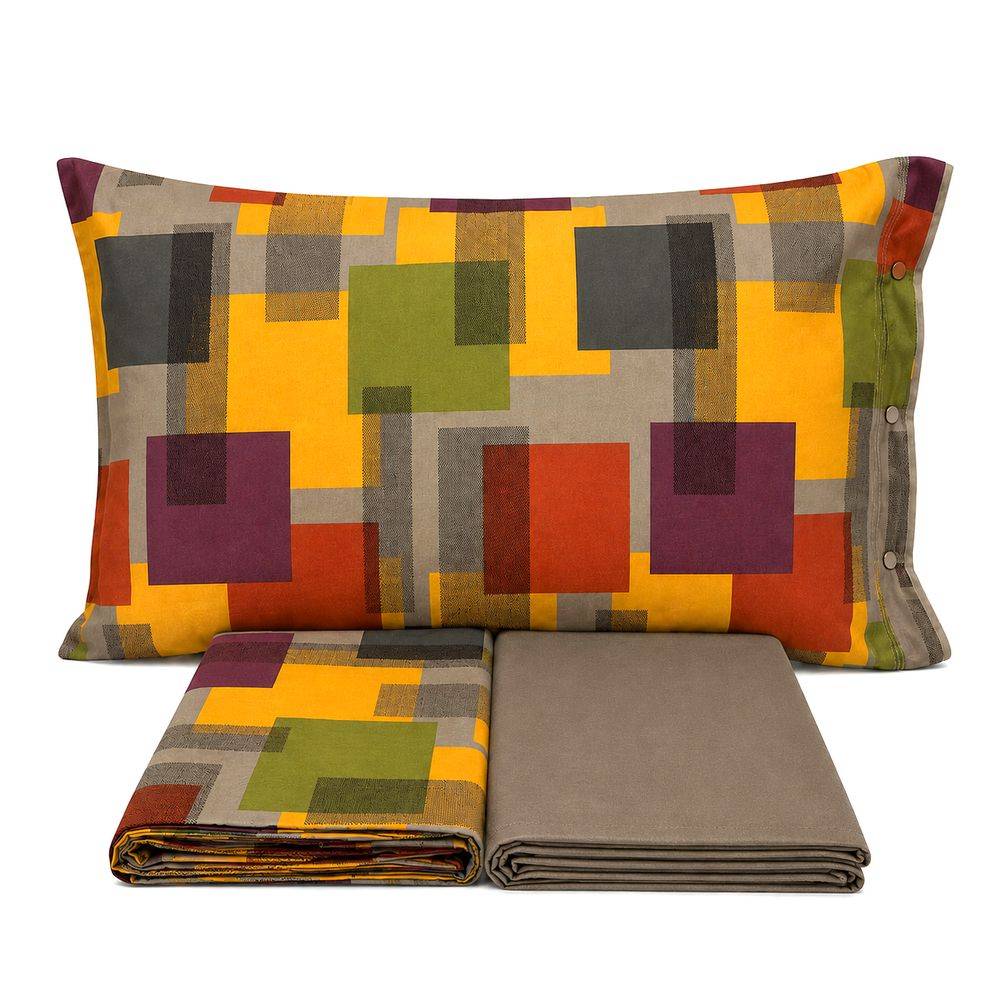 Completo Lenzuola City Multicolor Singolo