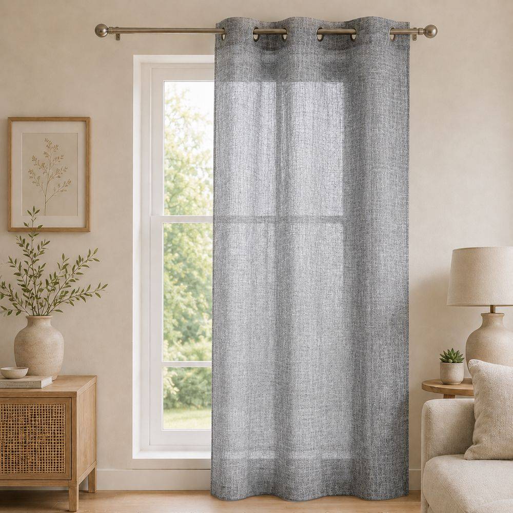 Tendaggio Alsace natural Grigio 140 x 280
