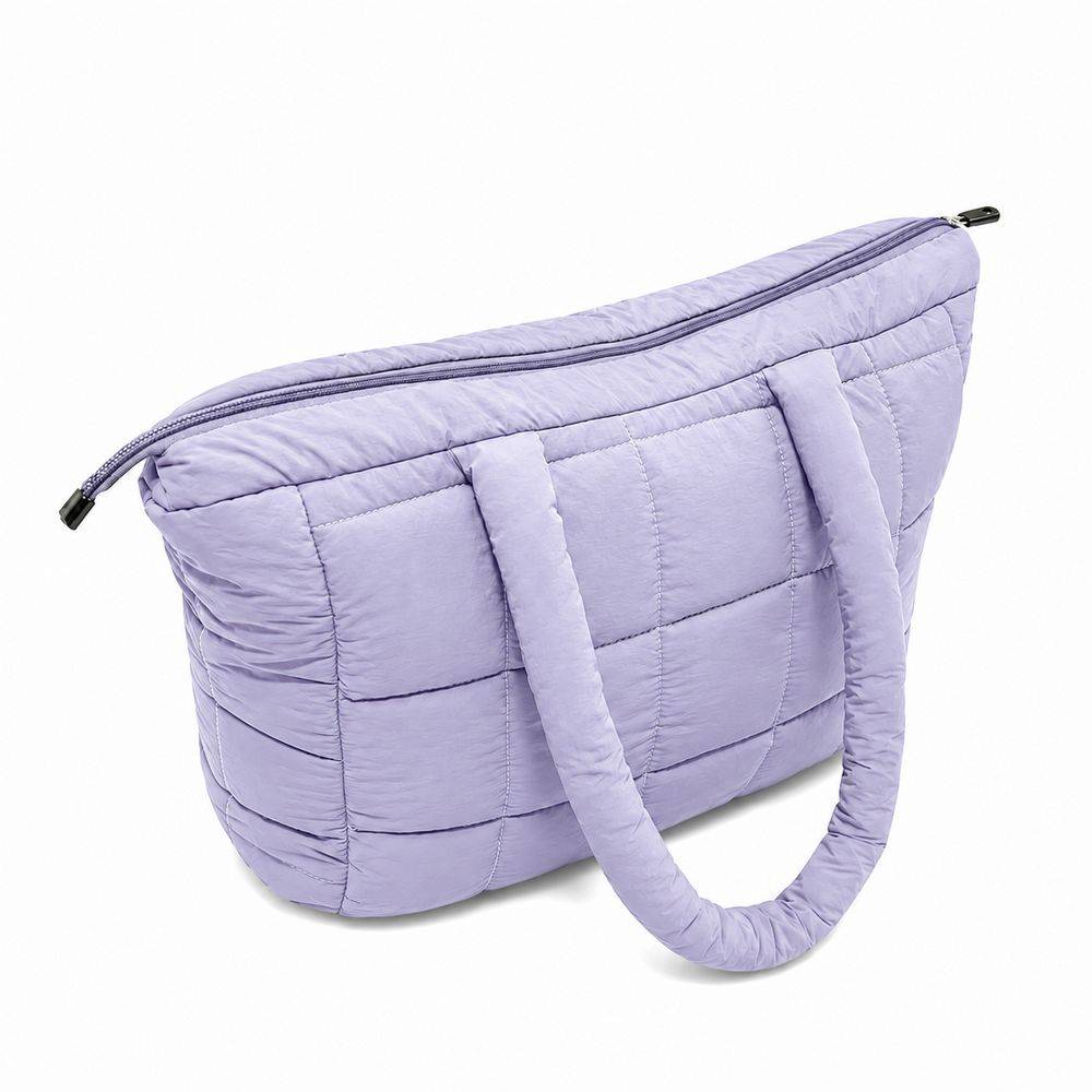Set Borsa Tote + pochette trapuntata puffer louise Lilla