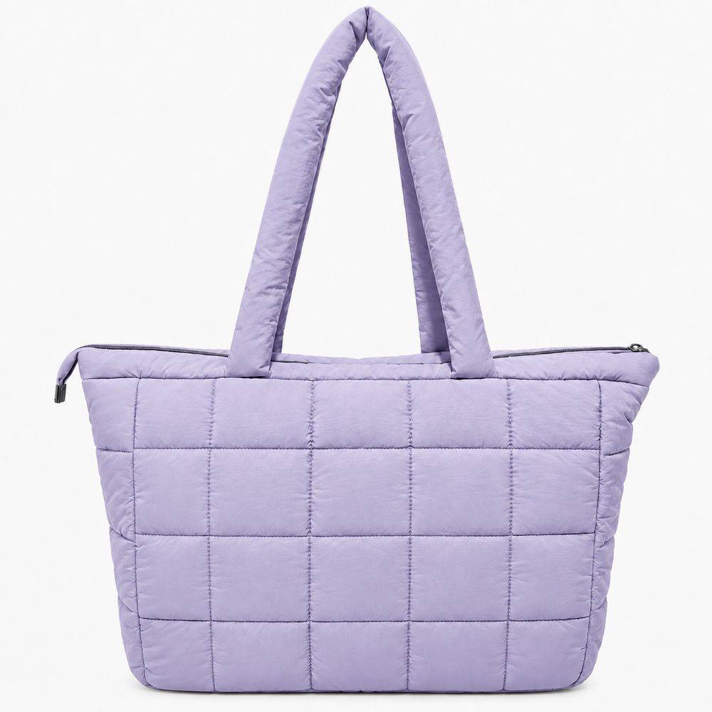 Set Borsa Tote + pochette trapuntata puffer louise Lilla