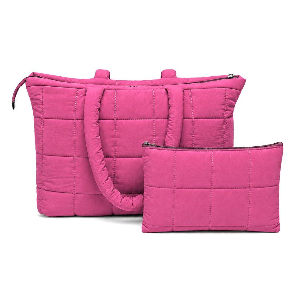 Pochette trapuntata Louise Fucsia