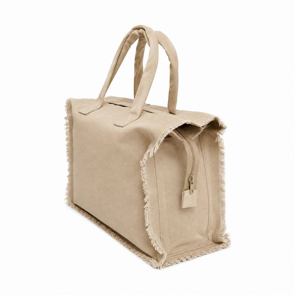 Borsa frange tortora