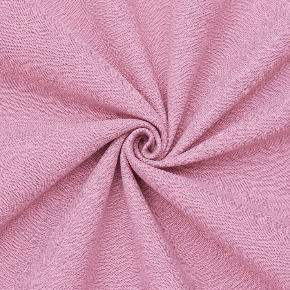 Tessuto a metro 100% Cotone Panama tinto in filo Cavalieri Rosa Peonia H 280