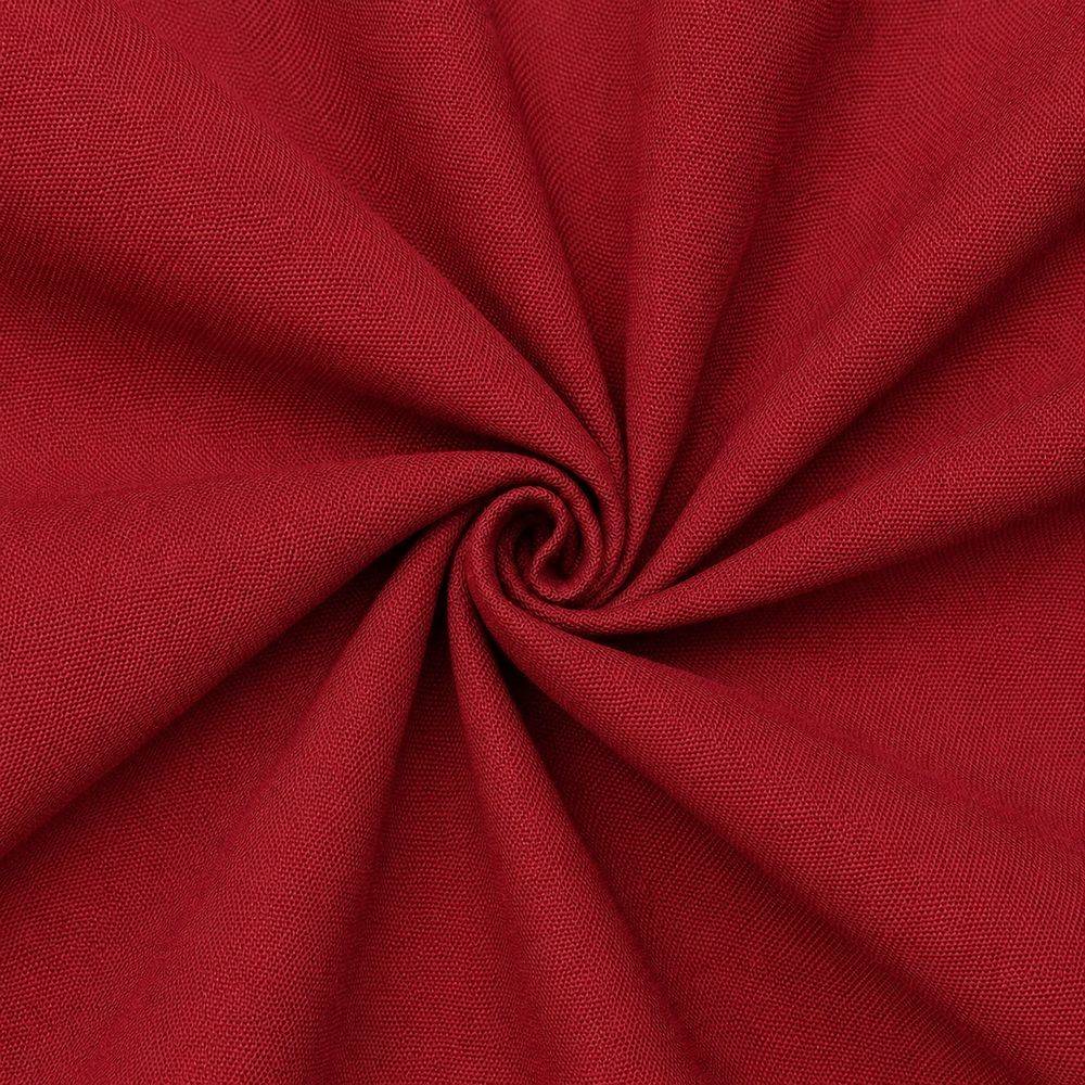 Tessuto a metro 100% Cotone Panama tinto in filo Cavalieri Bordeaux H 280